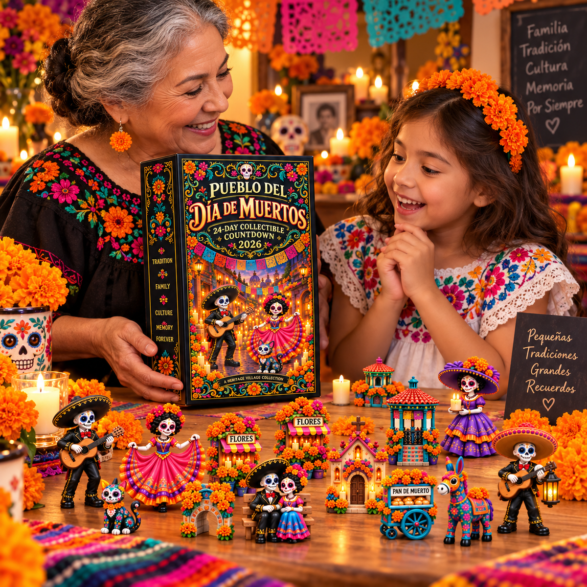 💀 2026 Día de Muertos 24-Day Collectible Countdown – Build Your Own Heritage Village