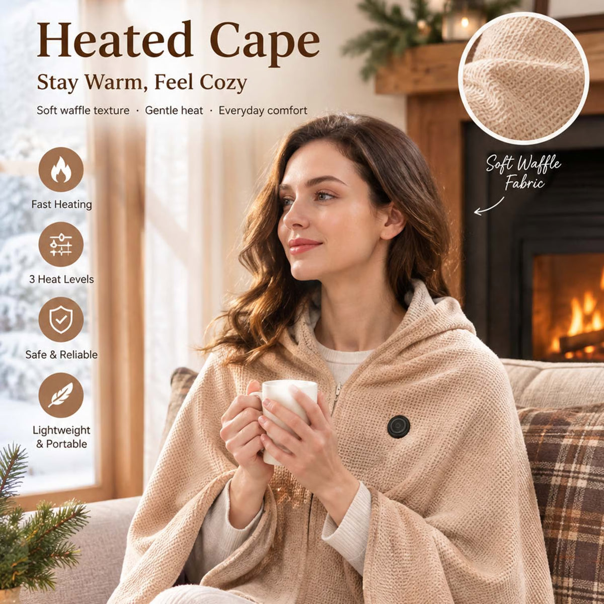 Zavrlygoods™ Heated Wearable Blanket Wrap