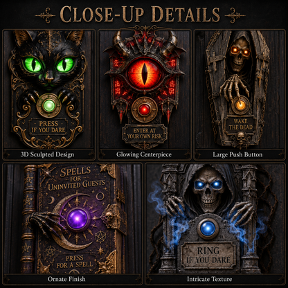 🎃 Halloween Sale 49% OFF – Haunted Interactive Doorbell Collection | Creepy Light-Up Front Door Decor