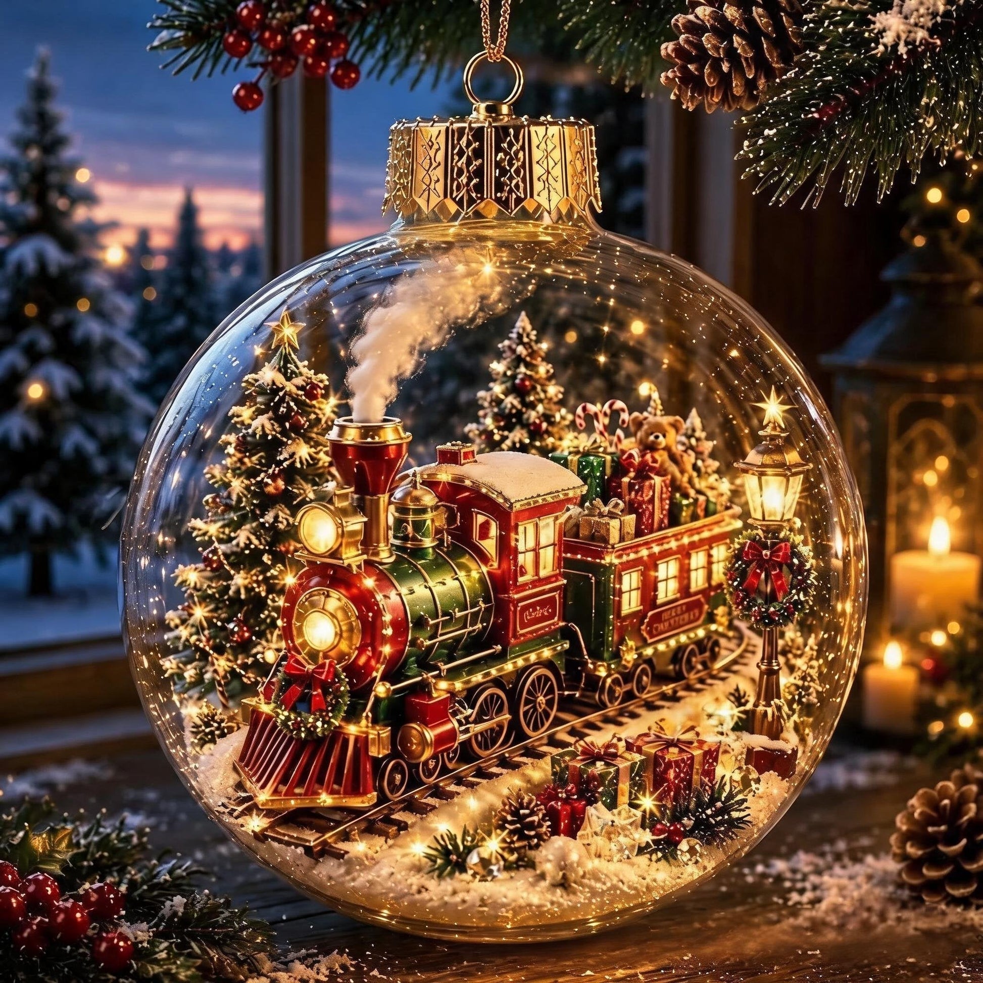 🔥49% OFF - 🎄✨Glowing Christmas Diorama Ornament