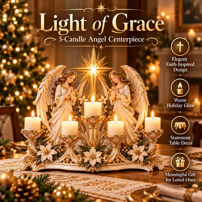 🎄 Christmas Hot Sale -✨🕯️ Light of His Presence — Sacred Christian Candleholder ✝️🤍
