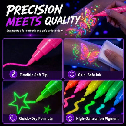 Zavrlygoods™ Glow Party Tattoo Pens