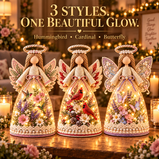 💖 49% OFF Today – Lighted Floral Guardian Angel™ | A Heartwarming Glow for Home & Gifts