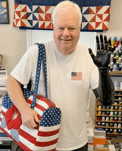 Handmade Quilted USA Tote Bag 🇺🇸 Proudly American-made💖