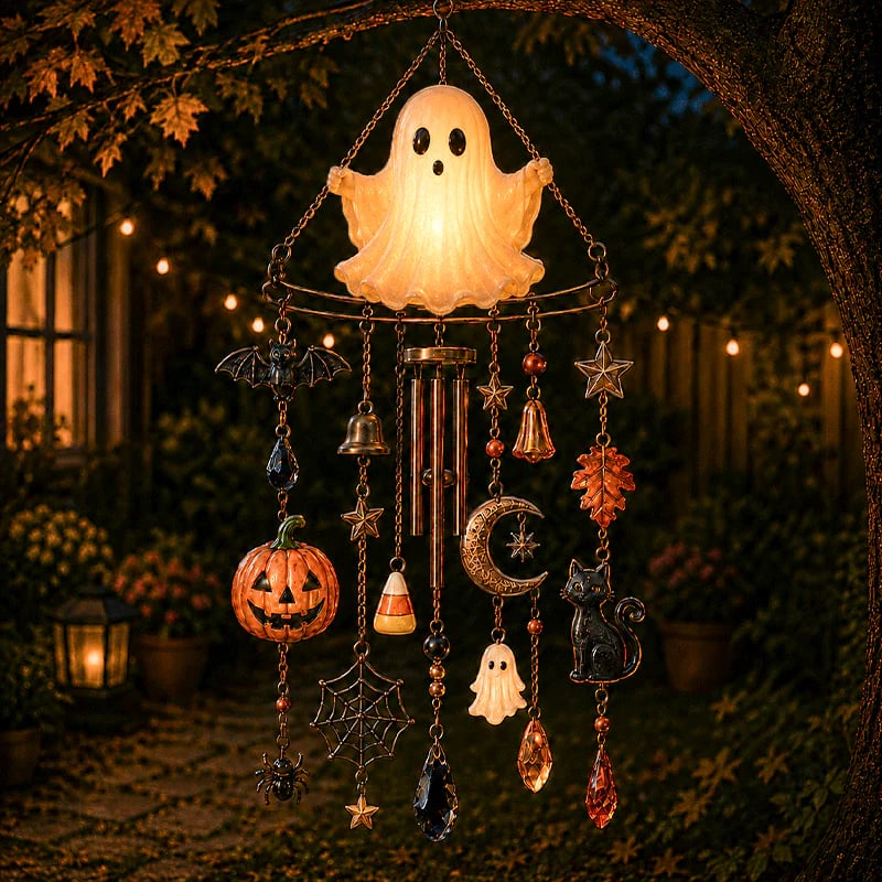 🔥 New Arrival Launch Sale - 49% OFF —👻 Haunted Glow Ghost Wind Chime