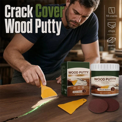 🚪Wood Repair Filler Putty – Fill Cracks, Chips & Worn Edges for a Smoother Finish