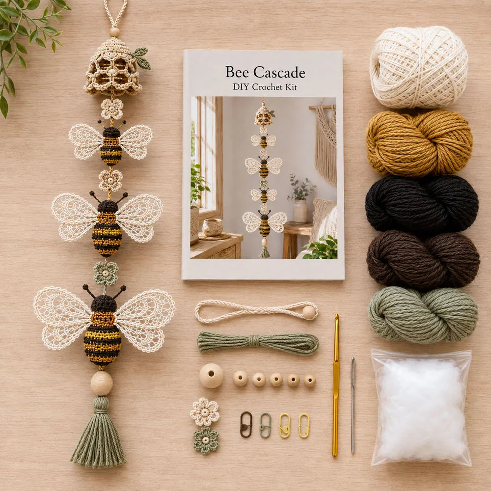 🔥Hot Sale - 50% OFF🔥🐦Hummingbird Garden Cascade DIY Crochet Kit🦋
