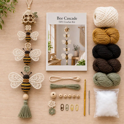 🔥Hot Sale - 50% OFF🔥🐦Hummingbird Garden Cascade DIY Crochet Kit🦋