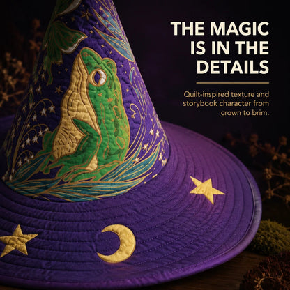 🧙‍♀️ ✨ Quilted Patchwork Witch Hat – Choose Your Magical Pattern