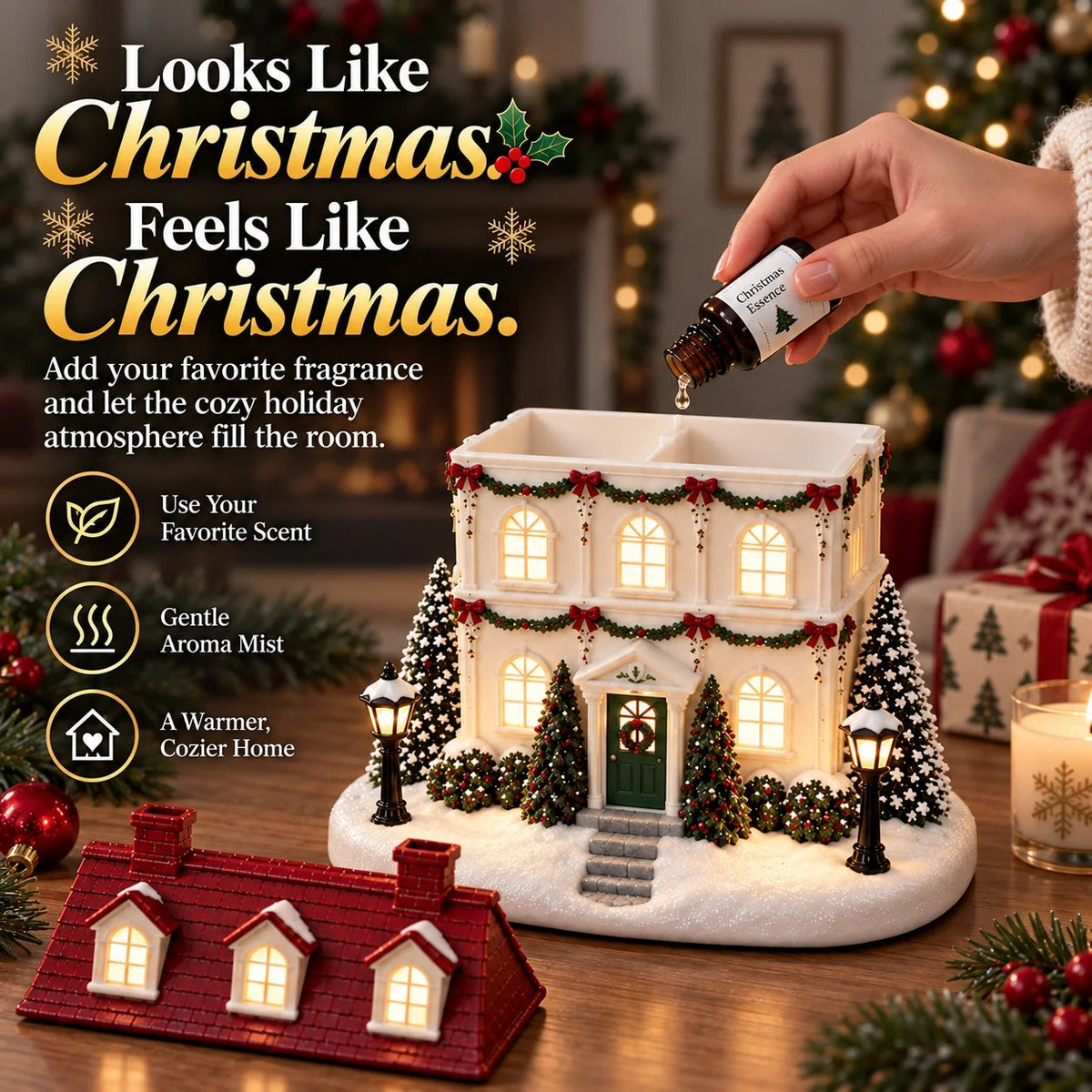 🎄 Christmas Hot Sale - 50% OFF🔥 Christmas House Aroma Diffuser