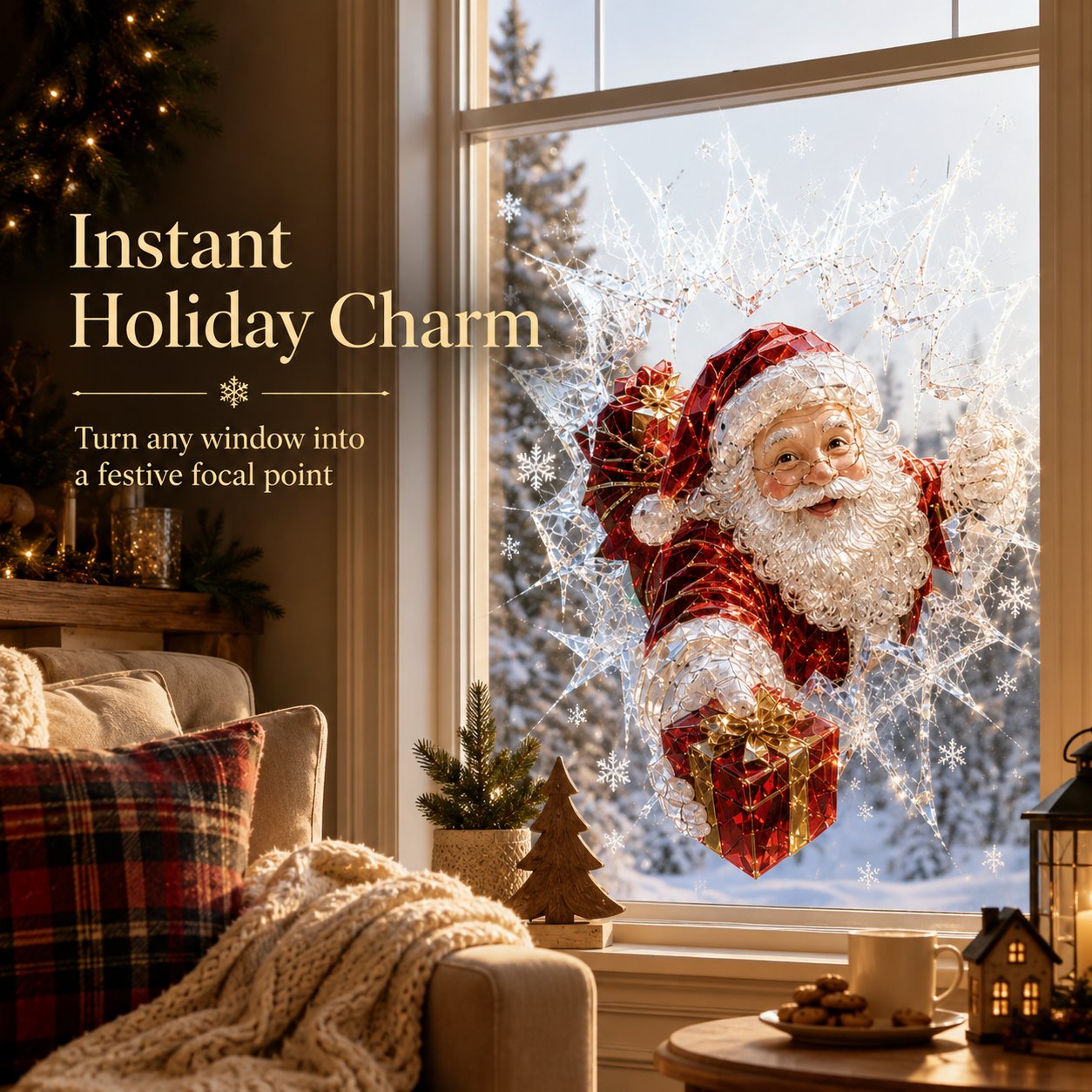 🔥Last Day 50% OFF - ❄️🎅🏼 2026 Christmas Window Decals