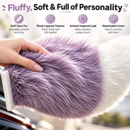 🥳2026 HOT SALE-🐾 Remote Control Moving Car Tail – USB Rechargeable Fluffy Vehicle Decoration
