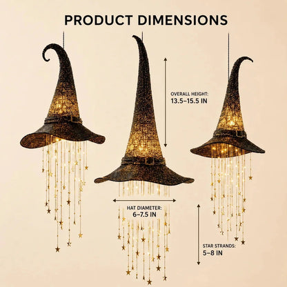 🔮 Lighted Witch Hat Hanging Chime Where Halloween Magic Meets Enchanted Glow