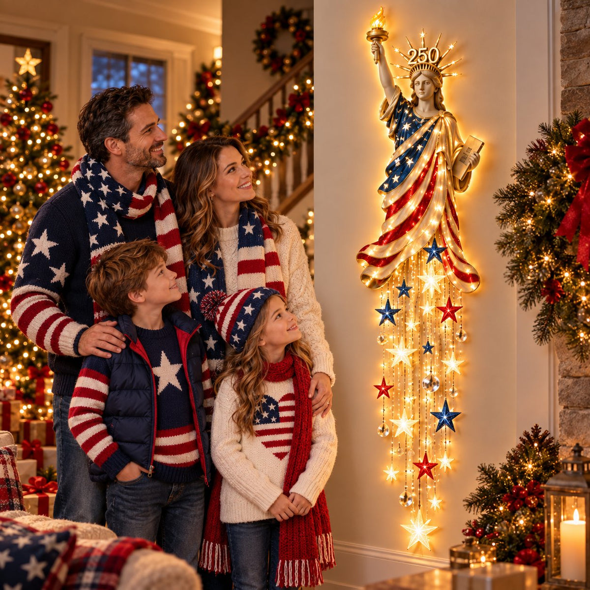 🗽 Liberty 250 Starfall™ – Celebrate America’s 250th With a Glowing Patriotic Wall Display