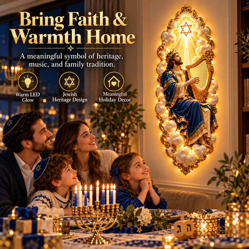 ✡️Jewish Heritage Illuminated Wall Art – High Priest Inspired Design