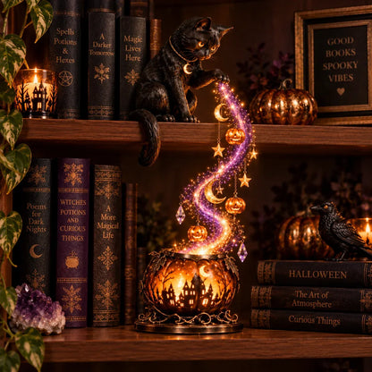⏳ Last Day 49% OFF – 🎃 Halloween Magic Cascade Shelf Light Collection | 5 Glowing Gothic Styles for Shelves, Mantels & Spooky Décor ✨