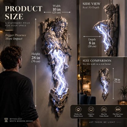 ⏰ Limited Stock 49% OFF — Mythological Gods Illuminated Wall Sculpture Collection™ ⚡