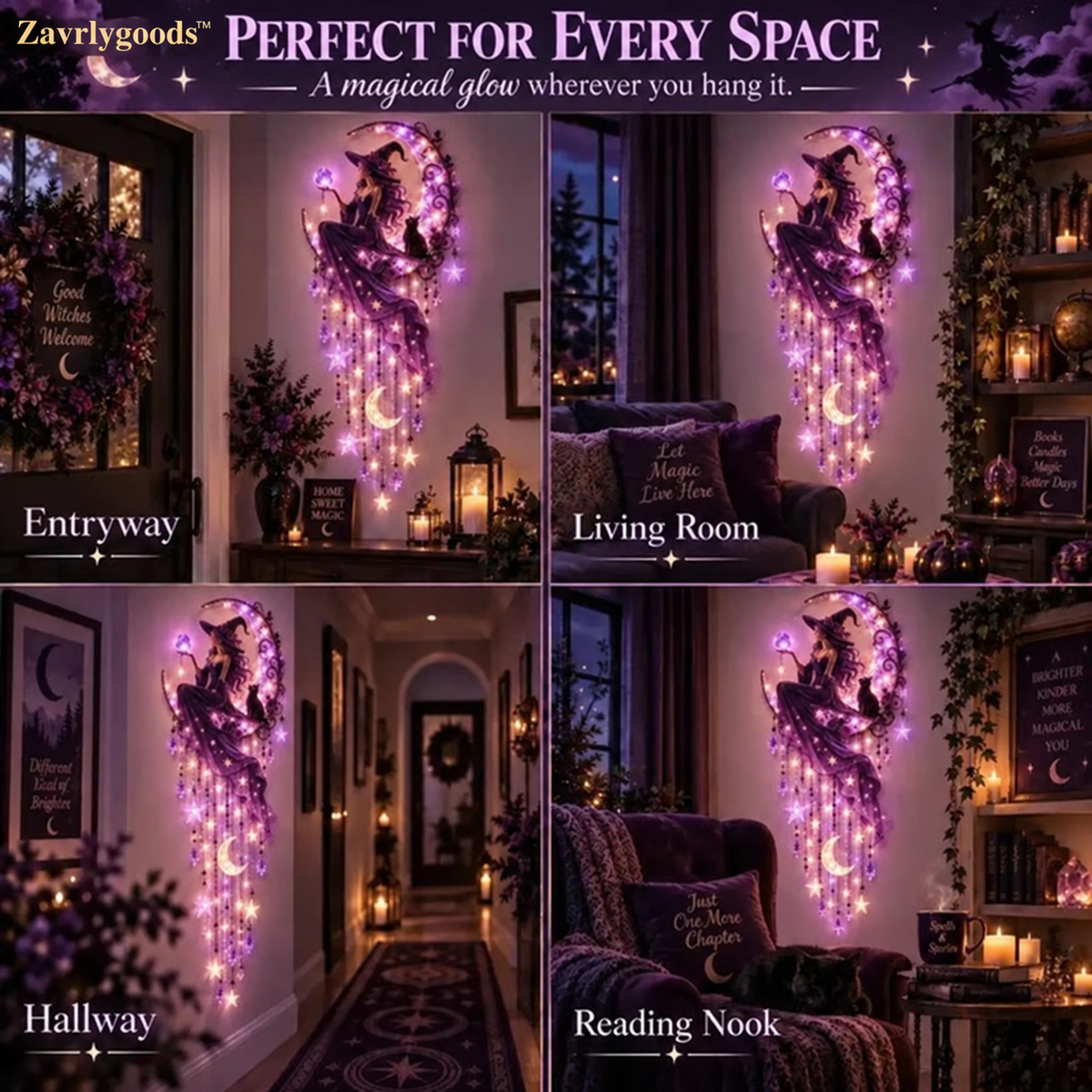 🌙✨ Add A Touch Of Witchy Magic To Any Empty Wall.