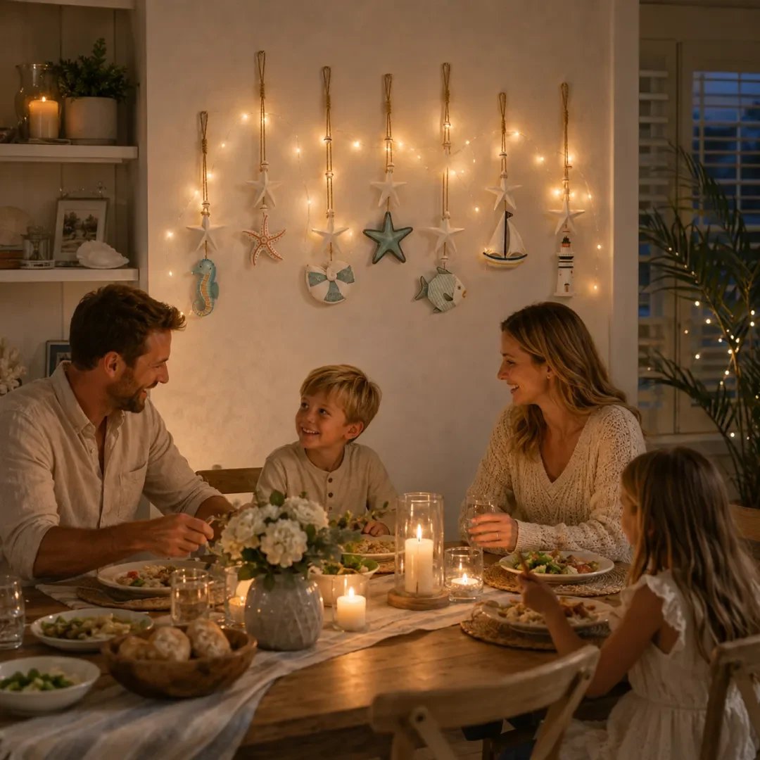 Seaside Glow Wall Hangings — Set of 7