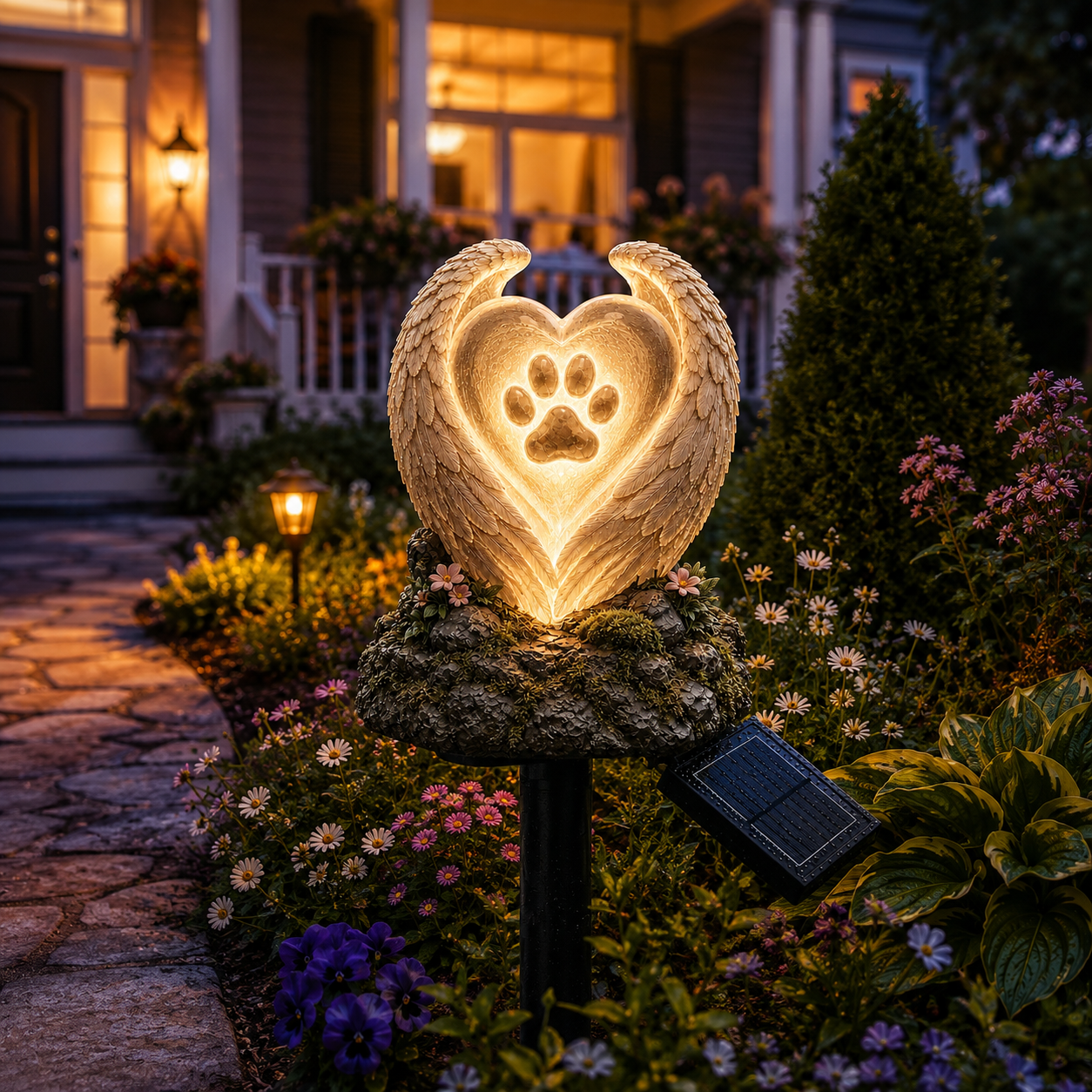 Personalized Solar Memorial Garden Light – Custom Family, Pet & Tribute Designs