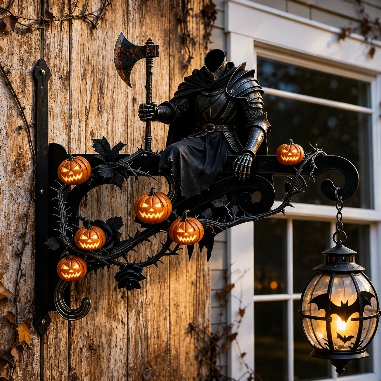 🎃Halloween Decorative Wall Hook - Spooky Outdoor Metal Hanger For Porch & Garden Decor