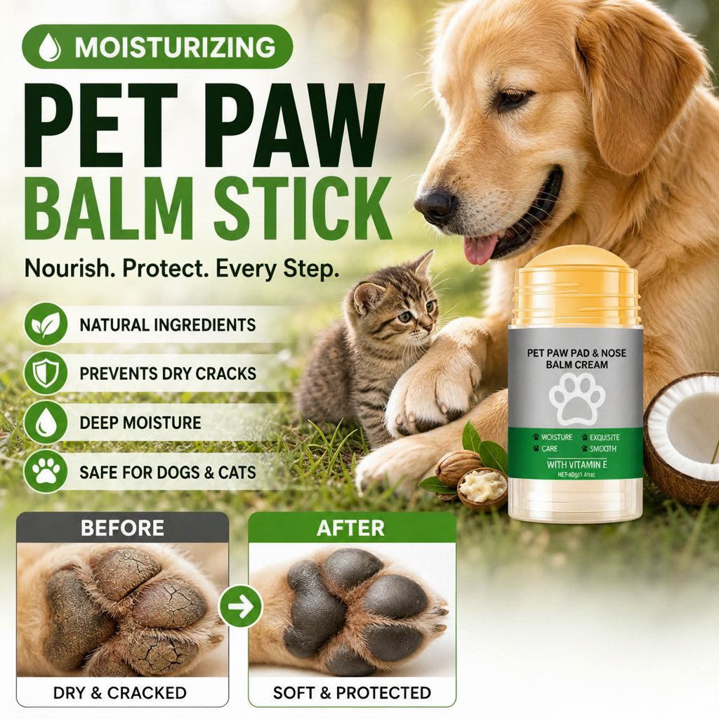 🔥Hot Sale - 50% OFF🔥🧴 Pet Paw Balm Stick – Moisturizes, soothes & protects ✨