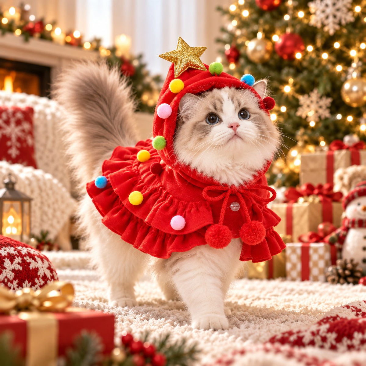 🎄 Christmas Hot Sale - 50% OFF🐶Christmas Tree Pet Cloak Costume for Dogs and Cats