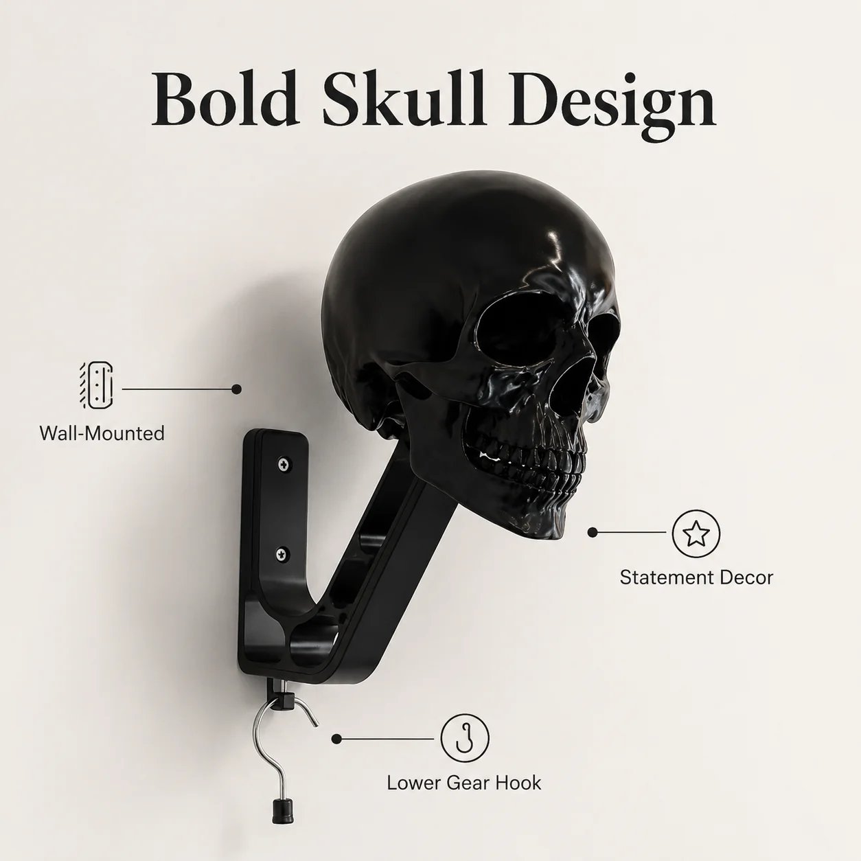 Black Knight Skull Helmet Stand 🔥 BUY 2 FREE SHIPPING