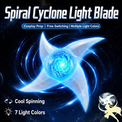 ⚡ Spiral Cyclone Light Blade™ – Rotating LED Light Spinner with Colorful Effects