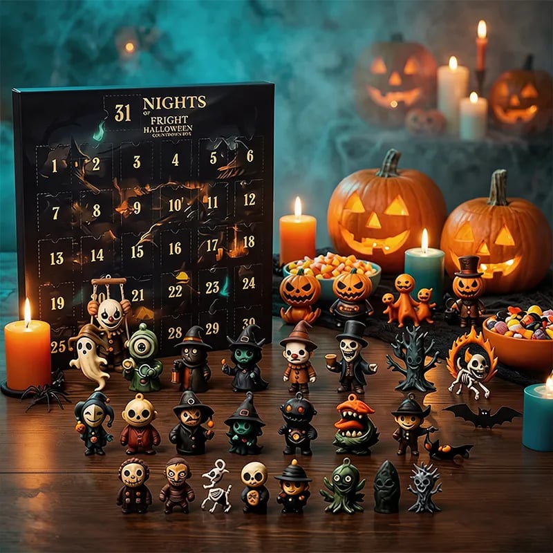 🎃2026 Halloween Countdown Advent Calendar Gift Box - 31 Nights of Fright Blindbags Surprise Set👻