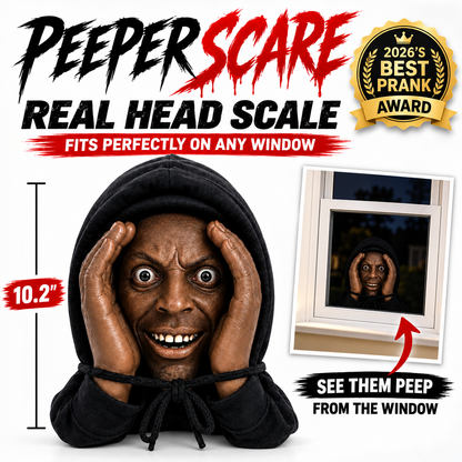 👀 “Stranger” Peeper – Creepy Halloween Window & Doorway Prank Decoration 🎃