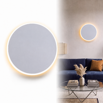 Minimalist Round LED Touch Sconce | 3 Color Modes