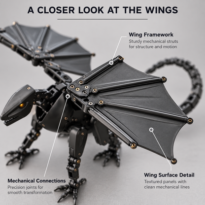 🔥Hot Sale - 50% OFF🔥This Egg Transforms Into a Dragon 🐉 – 2-in-1 Mechanical Dragon Figure