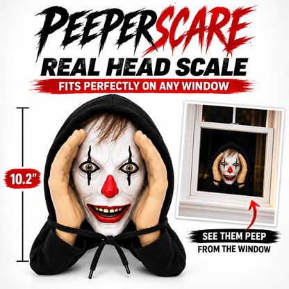 👀 “Stranger” Peeper – Creepy Halloween Window & Doorway Prank Decoration 🎃