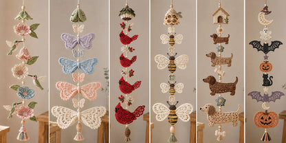 🔥Hot Sale - 50% OFF🔥🐦Hummingbird Garden Cascade DIY Crochet Kit🦋