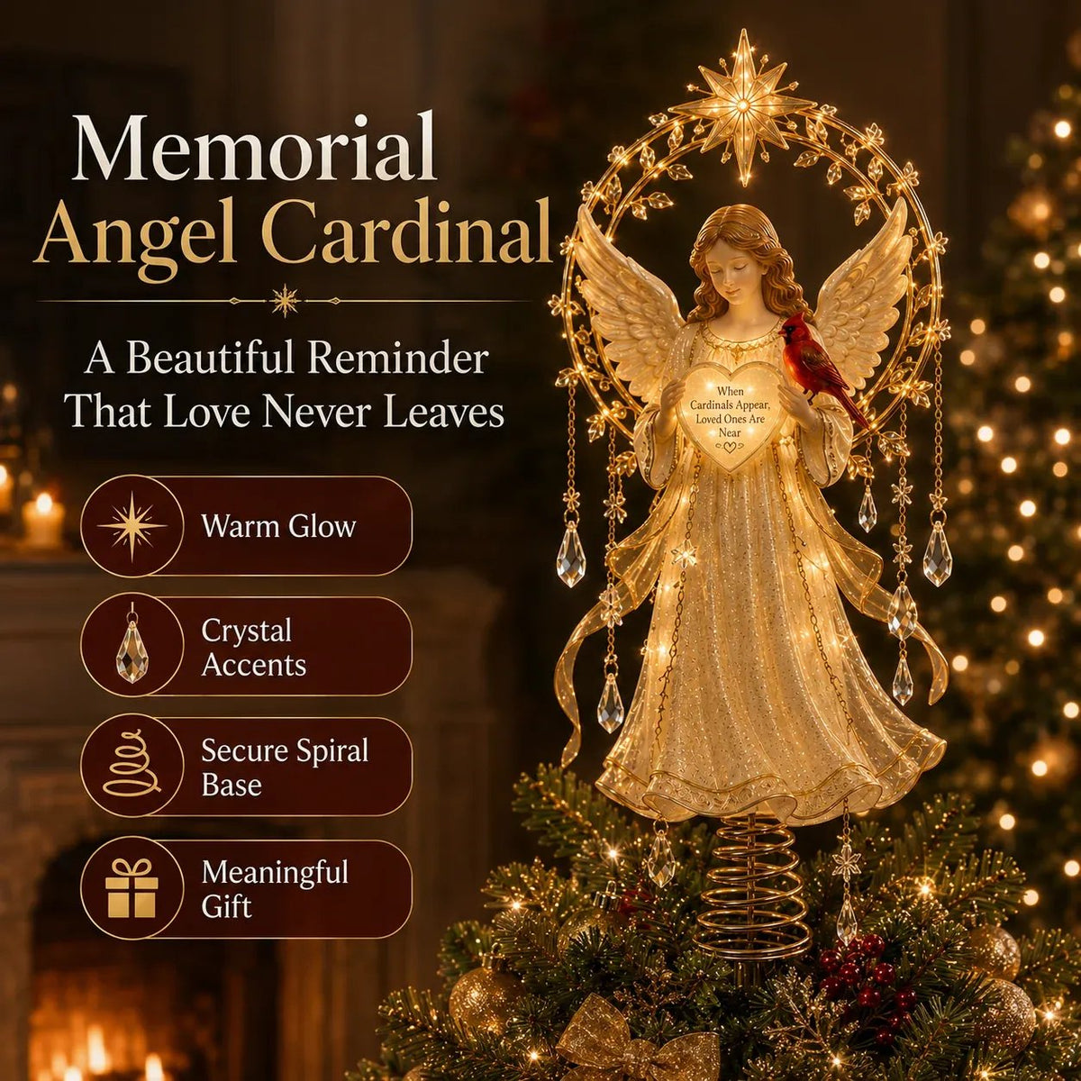 🎄Lighted Memorial Christmas Tree Topper Collection