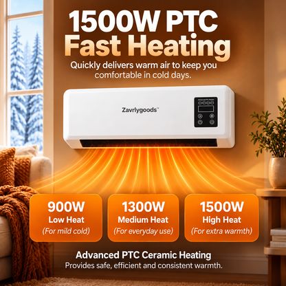 🌞🌞Mounted Space Heater with Thermostat and Remote Control
