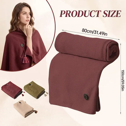 Early Winter Sale: 49% Off -❄️ Portable Heated Blanket Shawl | 15-Second Heating, 3 Heat Levels & Ultra-Soft Winter Comfort 🔥