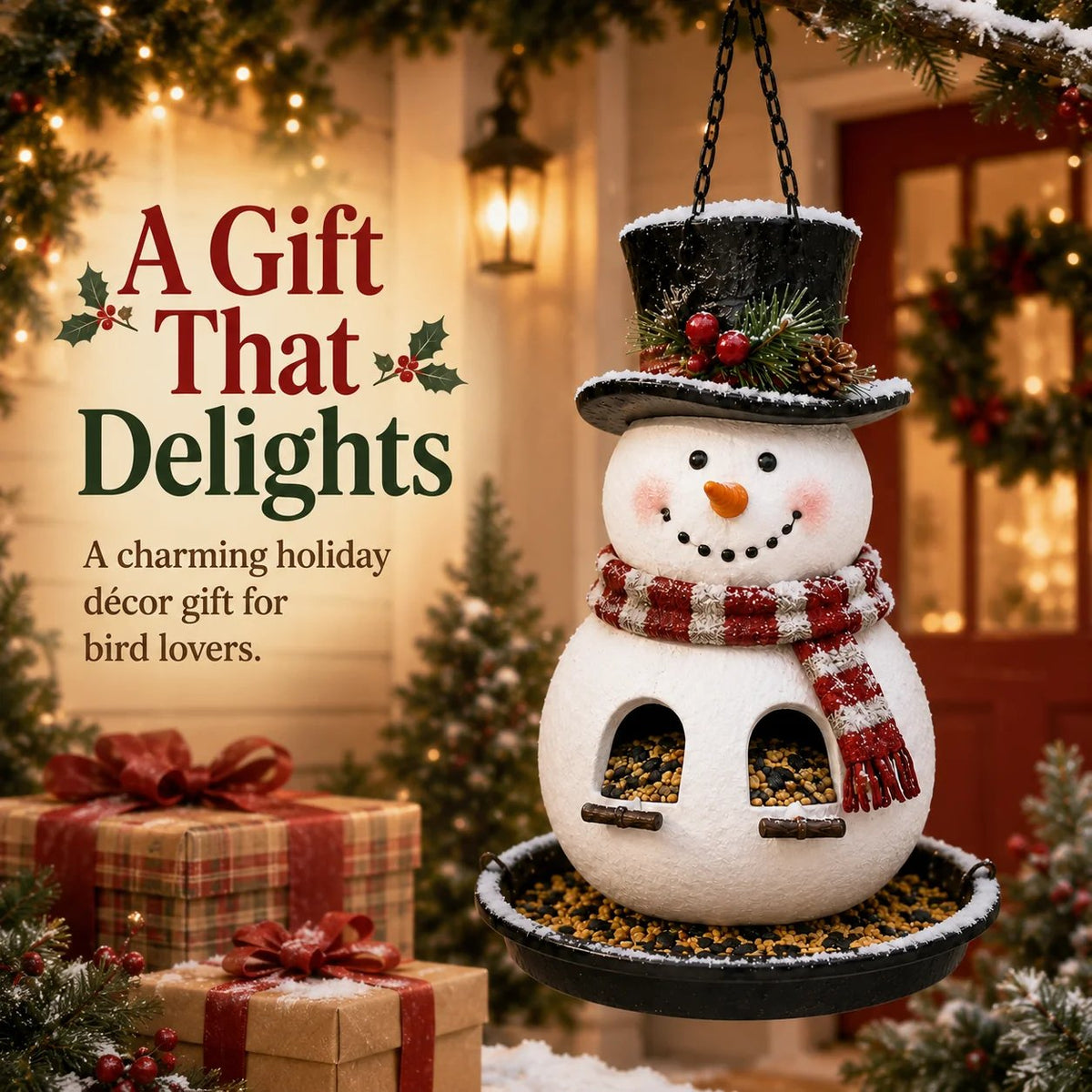 🔥Hot Sale - 50% OFF🔥✨🎄 Christmas Bird Feeder Collection™ – Festive Hanging Garden Feeders for Wild Birds