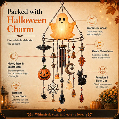 🔥 New Arrival Launch Sale - 49% OFF —👻 Haunted Glow Ghost Wind Chime