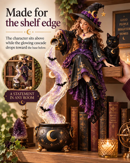 ⏳ Last Day 49% OFF – 🎃 Halloween Magic Cascade Shelf Light Collection | 5 Glowing Gothic Styles for Shelves, Mantels & Spooky Décor ✨
