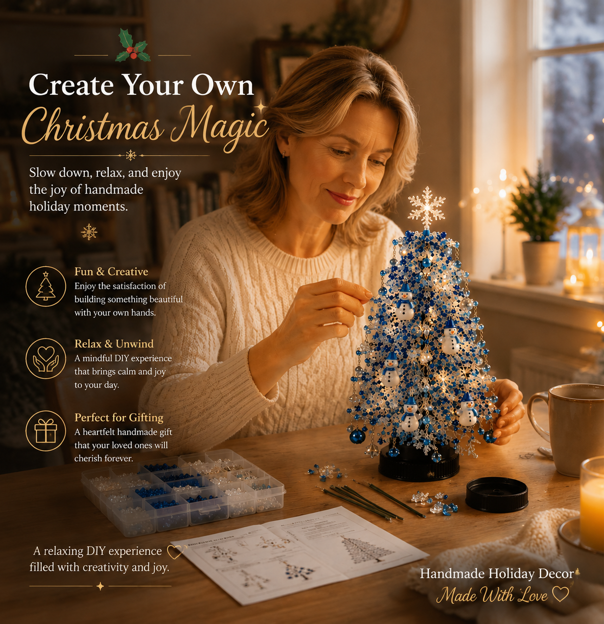 🔥Hot Sale - 50% OFF🔥✨ Holiday Sparkle Collection™ – Create Your Own Beaded Christmas Wonderland🎄