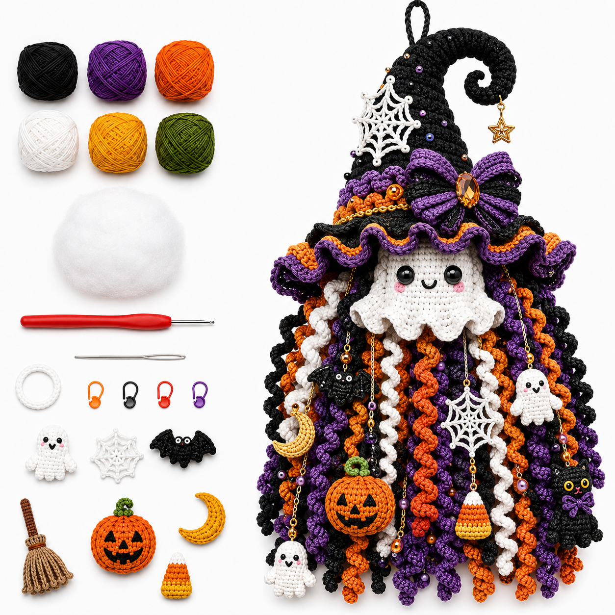 🔥 HOT SALE 🔥⏳ NEW ARRIVAL – 49% OFF – 🧶 DIY Seasonal 3D Crochet Door Hanger Kit