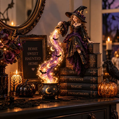 ⏳ Last Day 49% OFF – 🎃 Halloween Magic Cascade Shelf Light Collection | 5 Glowing Gothic Styles for Shelves, Mantels & Spooky Décor ✨