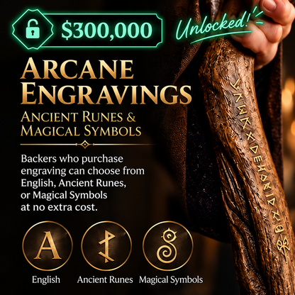 ✨ Wizard’s Light™ – Detachable Fantasy Staff Lamp with Magical Glow
