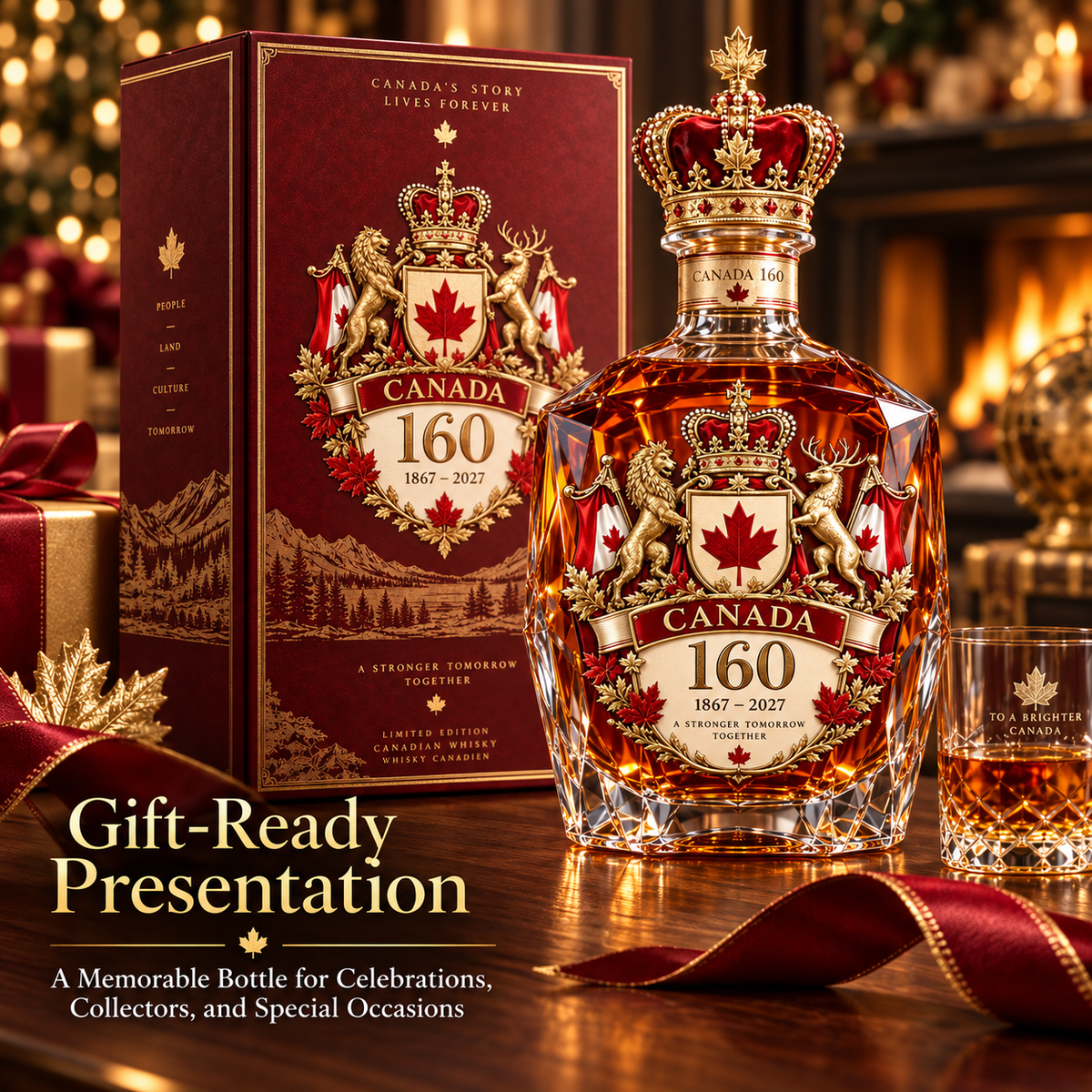 🍁 Canada 160 Heritage Decanter™ – 1867–2027 Commemorative Collector Bottle
