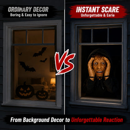 👀 “Stranger” Peeper – Creepy Halloween Window & Doorway Prank Decoration 🎃