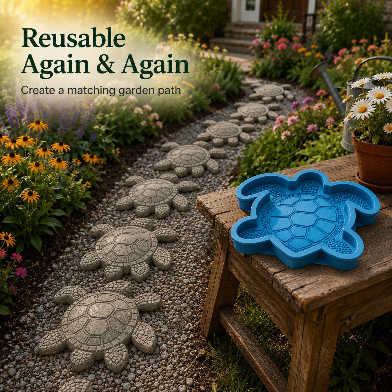 💥 LAST DAY 49% OFF - 🌊 Reusable Ocean Theme Garden Art Mold – Make Your Garden Truly One of a Kind (📦Buy 2 Free Shipping)