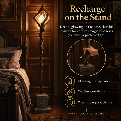 ✨ Wizard’s Light™ – Detachable Fantasy Staff Lamp with Magical Glow