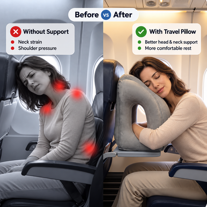 🔥 50% OFF – ✈️Ergonomic Inflatable Travel Pillow | 45° Comfort Support for Better Sleep Anywhere